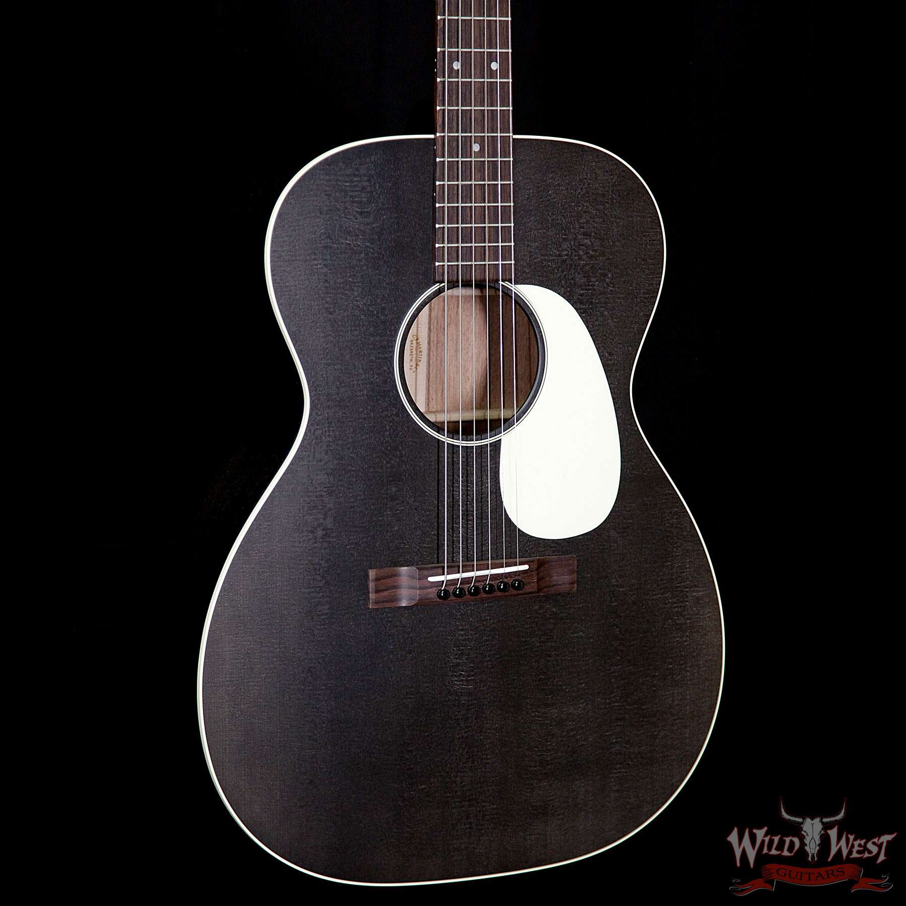 martin-00017-blacksmoke-2075356-bl__wwg.jpg Martin 17 Series 000-17 Rosewood Fingerboard Black Smoke With Case - Image 4