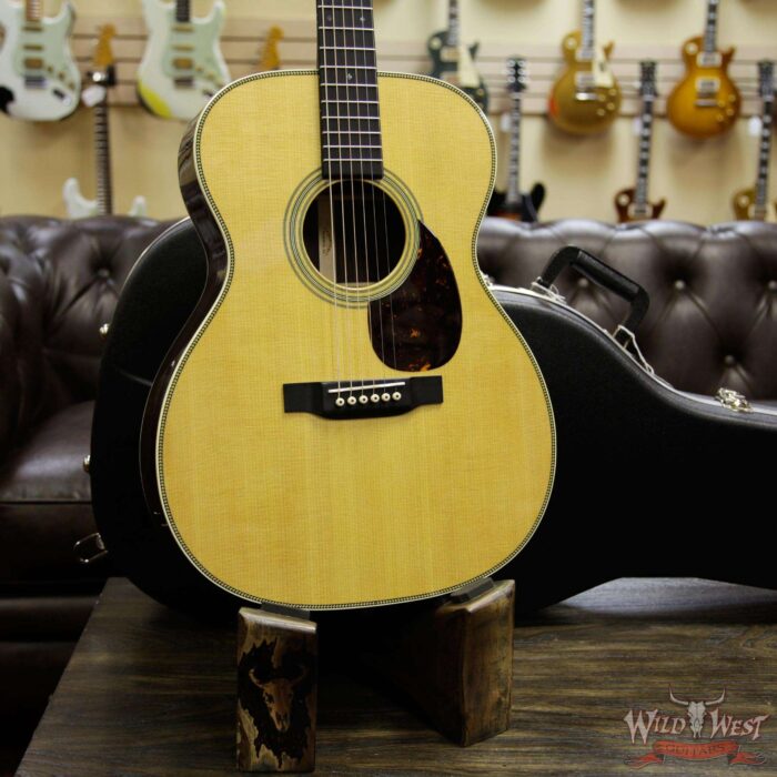 Martin Standard Series OM-28 East Indian Rosewood Back & Side Ebony Fingerboard - Image 12
