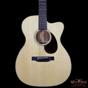 Martin Standard Series OMC-18E Acoustic Electric Cutaway Guitar With Case - Image 3