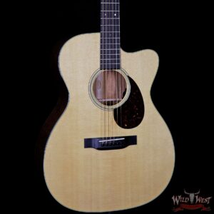 Martin Standard Series OMC-18E Acoustic Electric Cutaway Guitar With Case - Image 4