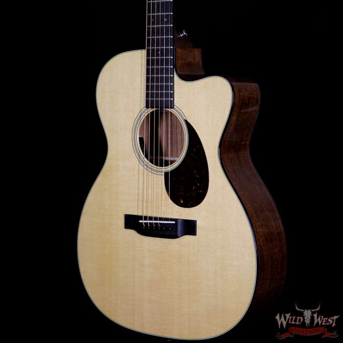 Martin Standard Series OMC-18E Acoustic Electric Cutaway Guitar With Case - Image 2