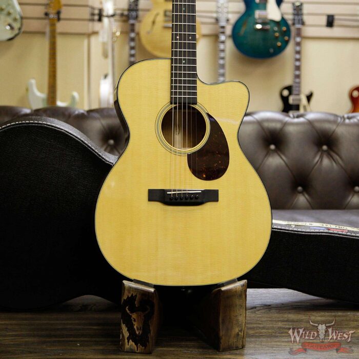 Martin Standard Series OMC-18E Acoustic Electric Cutaway Guitar With Case - Image 12