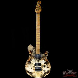 2018 Ernie Ball Music Man BFR Axis Super Sport Limited # 36 of 85 Buckeye Burl Top Roasted Flame Maple Neck Natural - Image 5