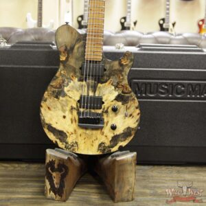 2018 Ernie Ball Music Man BFR Axis Super Sport Limited # 36 of 85 Buckeye Burl Top Roasted Flame Maple Neck Natural - Image 13