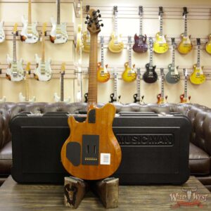 2018 Ernie Ball Music Man BFR Axis Super Sport Limited # 36 of 85 Buckeye Burl Top Roasted Flame Maple Neck Natural - Image 14