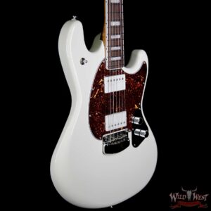 Ernie Ball Music Man BFR Limited Edition # 28 of 39 Stingray HH Guitar Roasted Birdseye Maple Neck White Smoke - Image 4