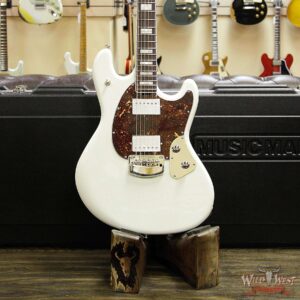 Ernie Ball Music Man BFR Limited Edition # 28 of 39 Stingray HH Guitar Roasted Birdseye Maple Neck White Smoke - Image 13
