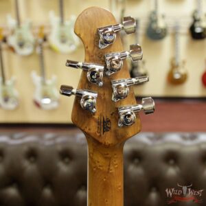 Ernie Ball Music Man BFR Limited Edition # 28 of 39 Stingray HH Guitar Roasted Birdseye Maple Neck White Smoke - Image 10
