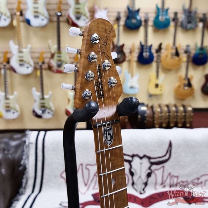 Ernie Ball Music Man John Petrucci JP-15 with Piezo Flame Maple Top Purple Nebula 7.60 LBS - Image 7