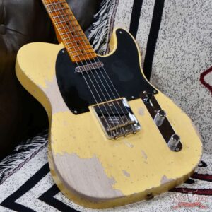2025 NAMM FMIC #026 Fender Custom Shop 1951 Nocaster Heavy Relic Faded Aged Nocaster Blonde 6.70 LBS - Image 8