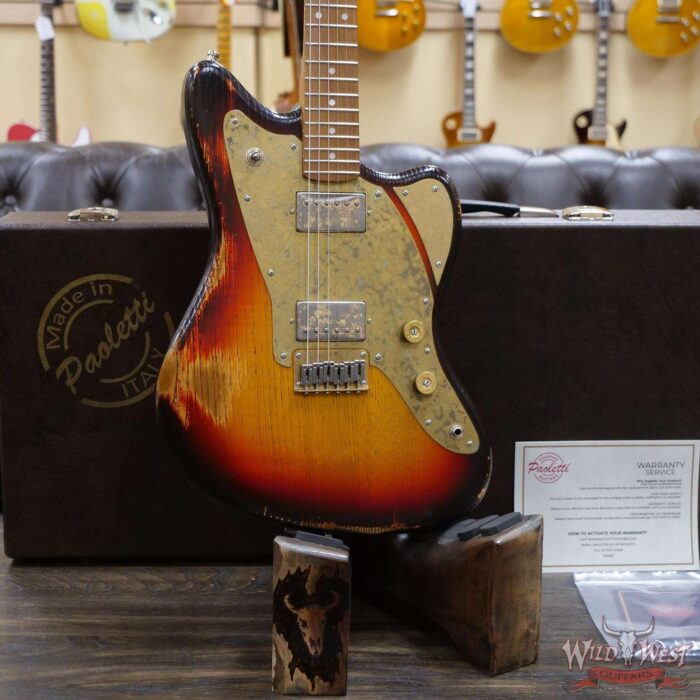 Paoletti Handmade Guitars 112 3-Tone Sunburst HH Art. PW1122PAF - Image 8