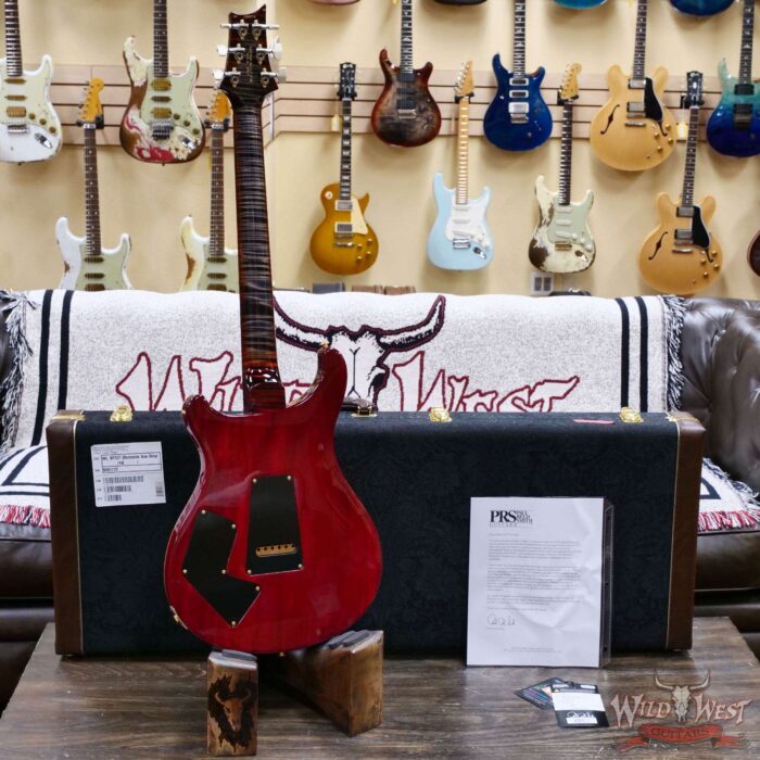 Paul Reed Smith PRS Wood Library 10 Top Modern Eagle V ME5 Flame Maple Neck Brazilian Rosewood Fingerboard Charcoal Cherry Burst 8.15 LBS (US Only / No International Shipping) - Image 9