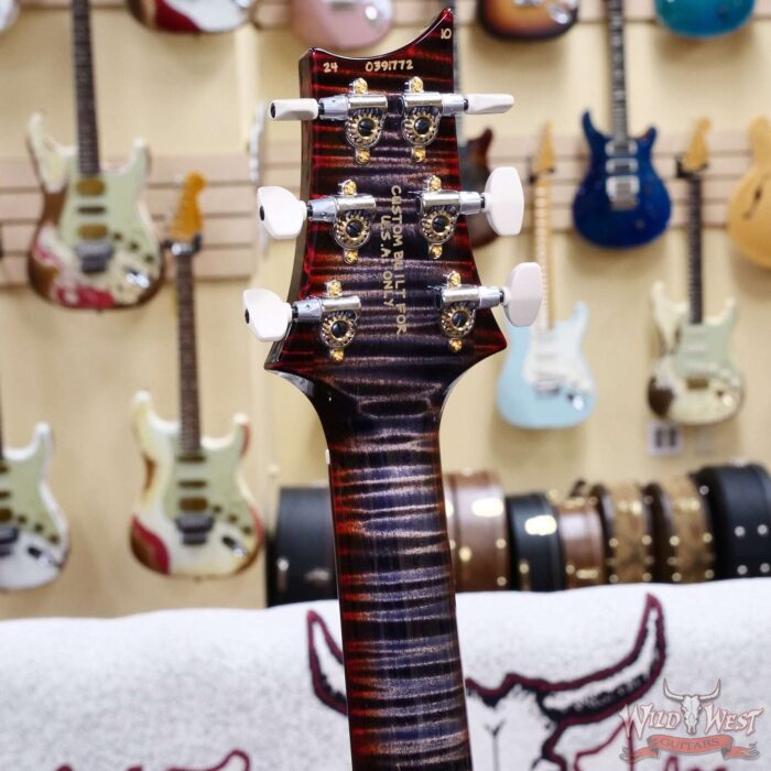 Paul Reed Smith PRS Wood Library 10 Top Modern Eagle V ME5 Flame Maple Neck Brazilian Rosewood Fingerboard Charcoal Cherry Burst 8.15 LBS (US Only / No International Shipping) - Image 10