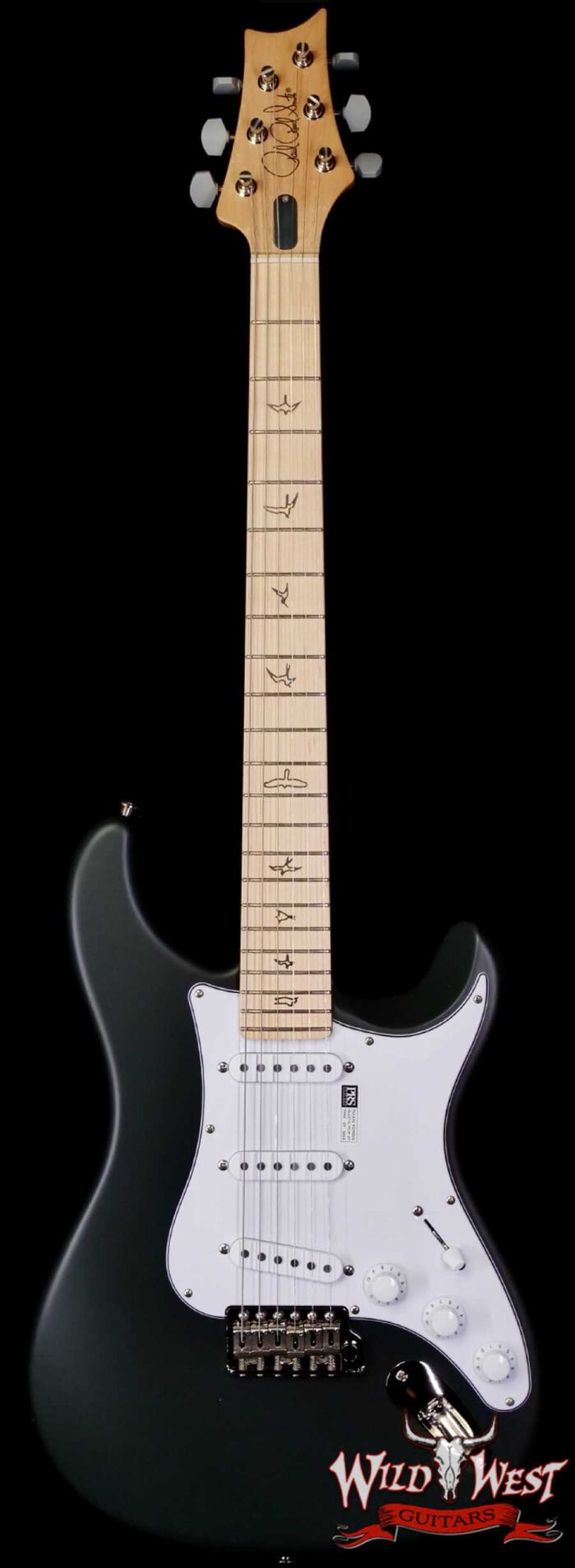Paul Reed Smith PRS John Mayer Signature Model Silver Sky Maple Fingerboard Faded Black Tee Satin 7.20 lbs - Image 1
