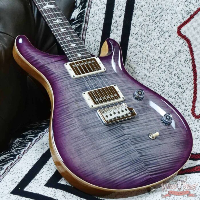Paul Reed Smith PRS Wild West Guitars 2023 Special Run CE 24 Painted Black Neck 57/08 Pickups Faded Grey Black Purple Burst - Image 7