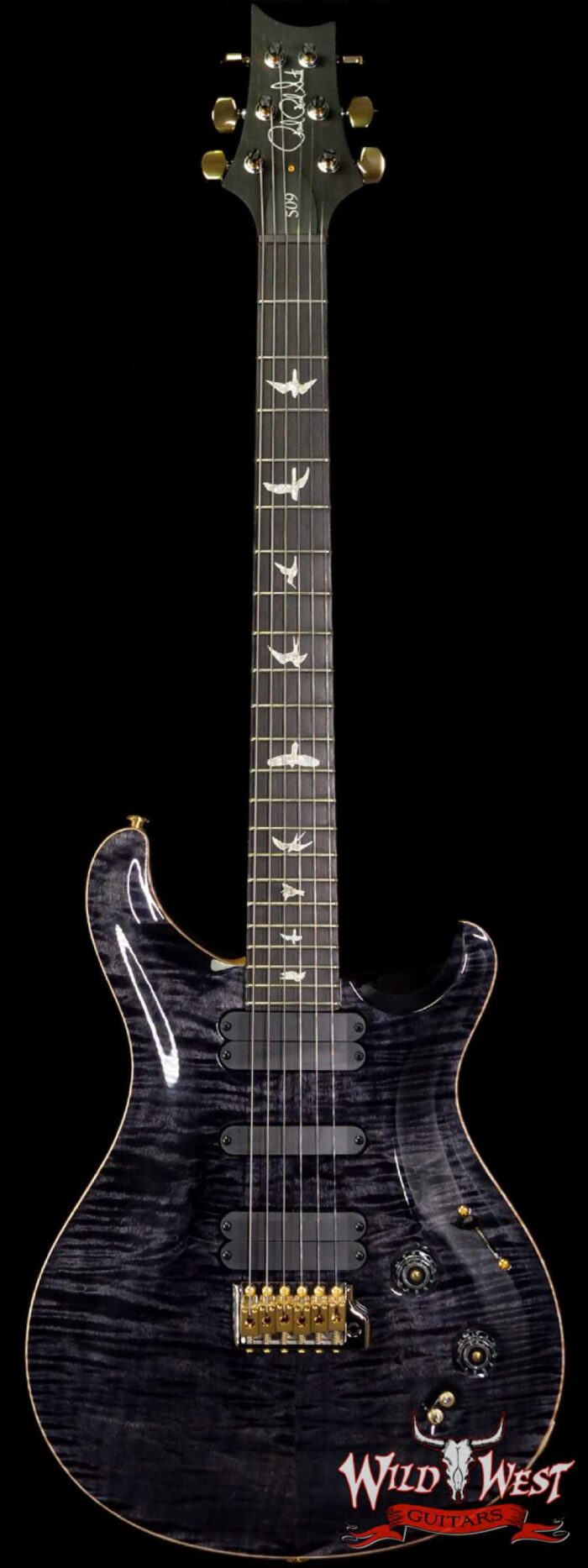 Paul Reed Smith PRS 2020 Experience Flame 10 Top 509 Ebony Fingerboard Gray Black - Image 1