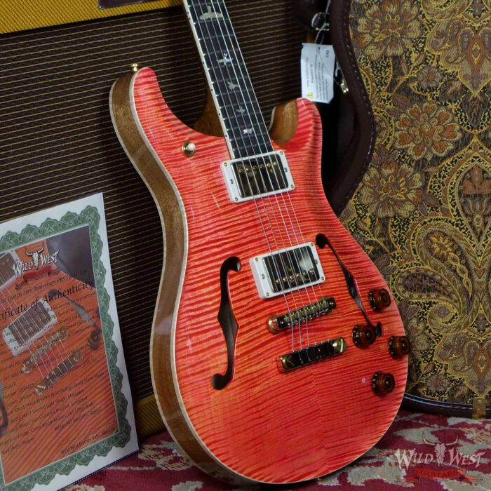 PRS Wild West Guitars 20th Anniversary Limited Run # 15 of 40 Wood Library Artist Package McCarty 594 Hollowbody II Salmon(Private Stock Color) - Image 11