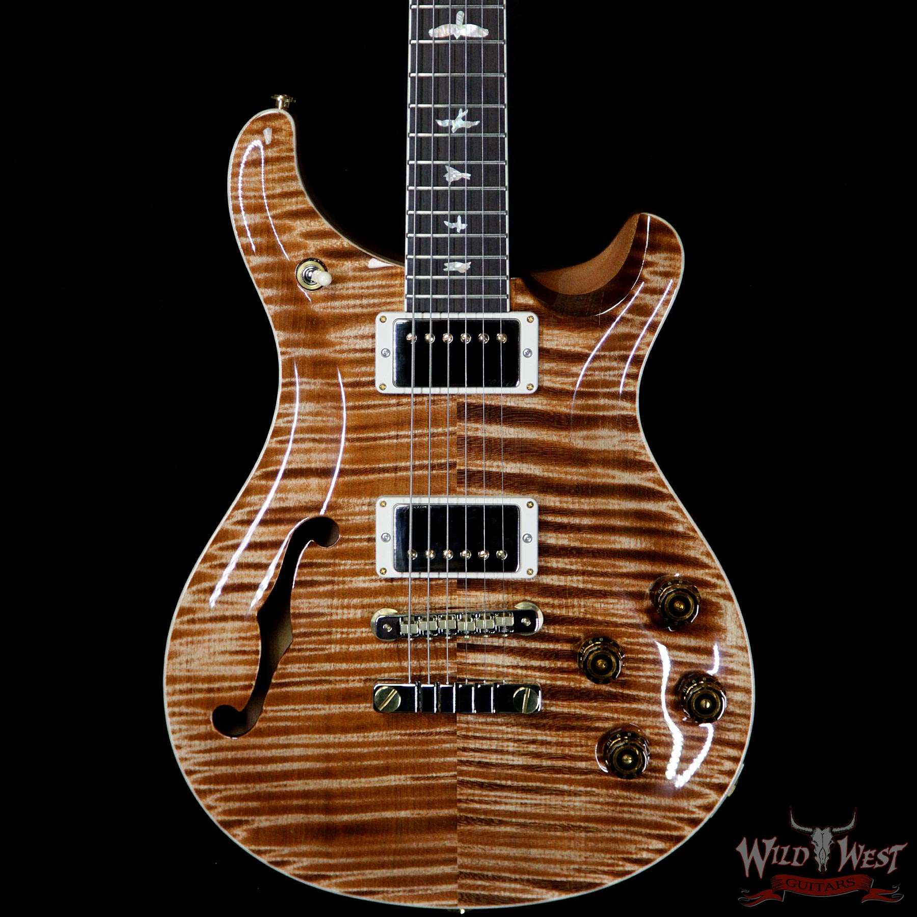 prs-20th-594sh-284148-bf__wwg.jpg PRS Wild West Guitars 20th Anniversary Limited Run # 21 of 40 Wood Library Artist Package Semi-Hollow McCarty 594 Copperhead - Image 3