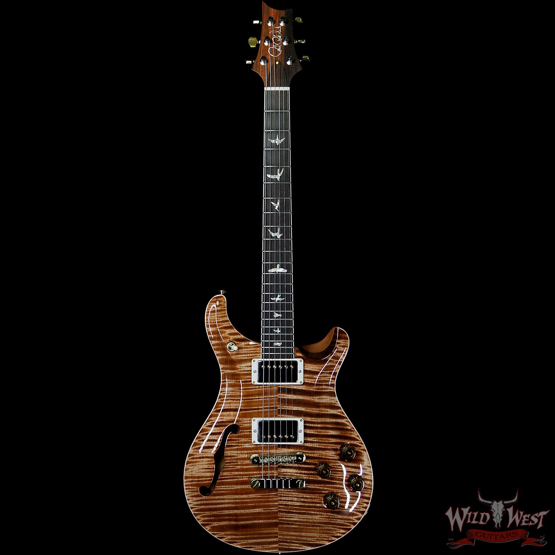 prs-20th-594sh-284148-f__wwg.jpg PRS Wild West Guitars 20th Anniversary Limited Run # 21 of 40 Wood Library Artist Package Semi-Hollow McCarty 594 Copperhead - Image 4