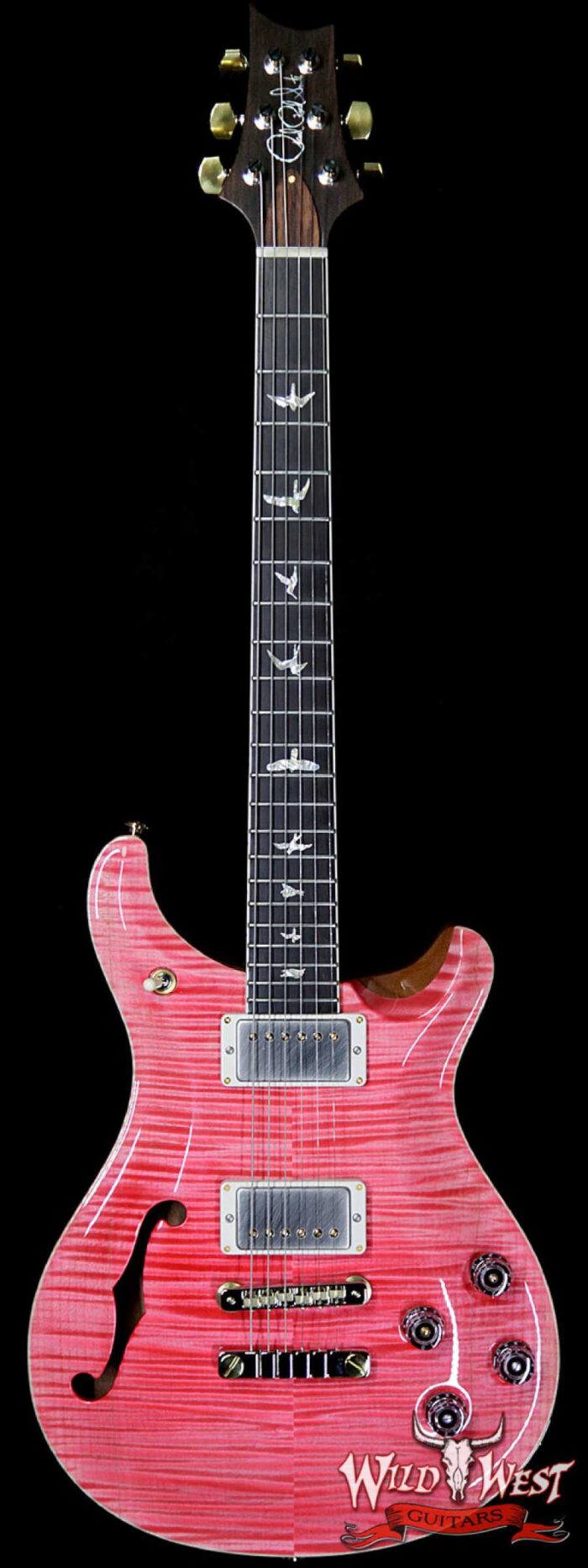 PRS Wild West Guitars 20th Anniversary Limited Run # 28 of 40 Wood Library Artist Package Semi-Hollow McCarty 594 Bonnie Pink - Image 1