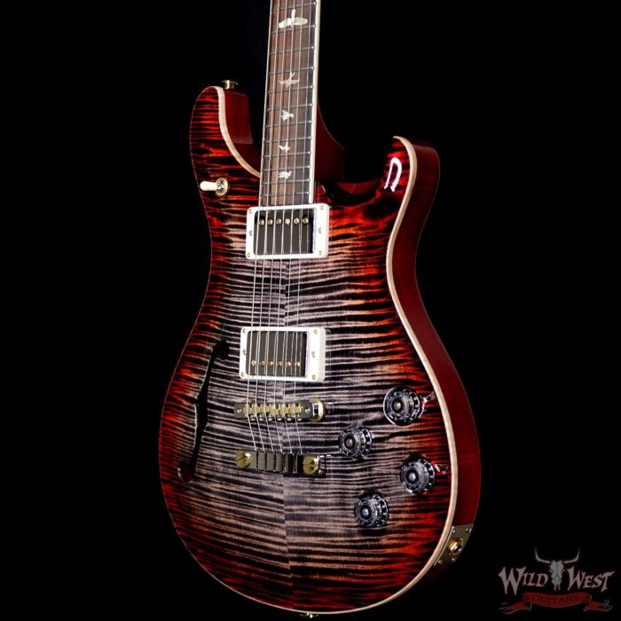 PRS Wild West Guitars 20th Anniversary Limited Run # 23 of 40 Wood Library Artist Package Semi-Hollow McCarty 594 Charcoal Cherry Burst - Image 2