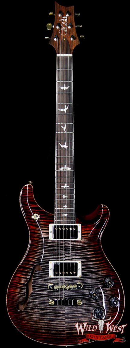 PRS Wild West Guitars 20th Anniversary Limited Run # 23 of 40 Wood Library Artist Package Semi-Hollow McCarty 594 Charcoal Cherry Burst