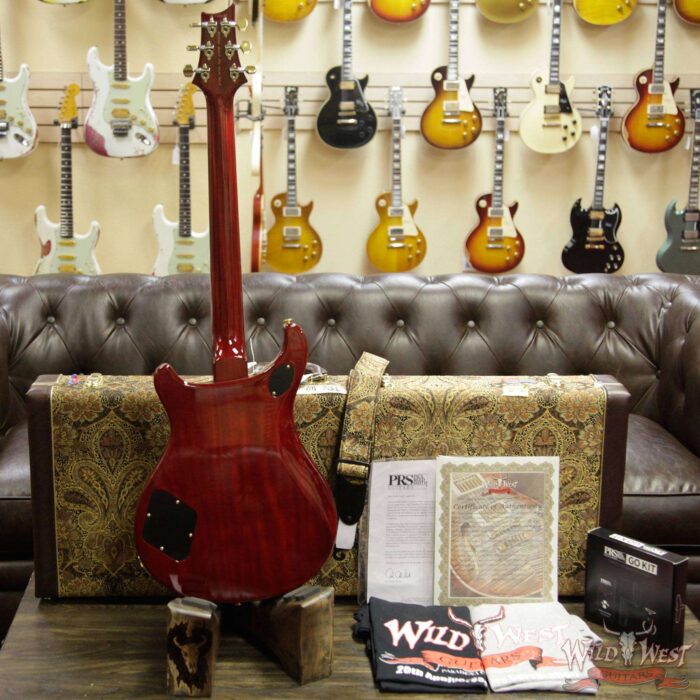 PRS Wild West Guitars 20th Anniversary Limited Run # 24 of 40 Wood Library Artist Package Semi-Hollow McCarty 594 Charcoal Cherry Burst - Image 12