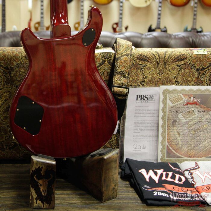 PRS Wild West Guitars 20th Anniversary Limited Run # 24 of 40 Wood Library Artist Package Semi-Hollow McCarty 594 Charcoal Cherry Burst - Image 14
