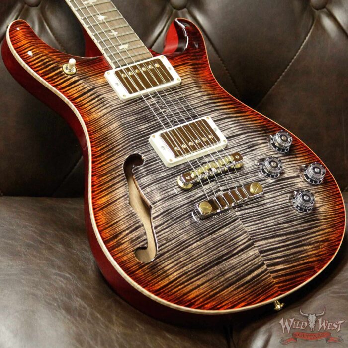 PRS Wild West Guitars 20th Anniversary Limited Run # 24 of 40 Wood Library Artist Package Semi-Hollow McCarty 594 Charcoal Cherry Burst - Image 11