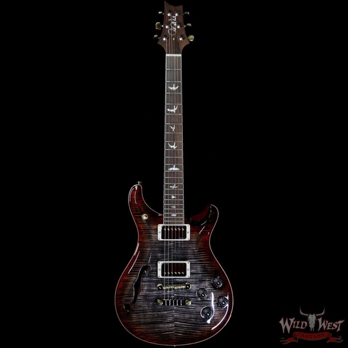 PRS Wild West Guitars 20th Anniversary Limited Run # 24 of 40 Wood Library Artist Package Semi-Hollow McCarty 594 Charcoal Cherry Burst - Image 4