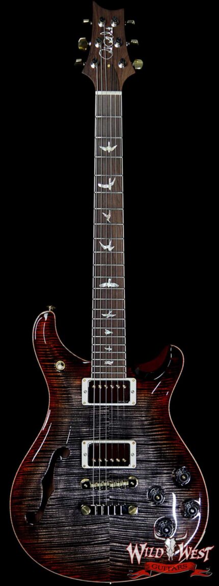 PRS Wild West Guitars 20th Anniversary Limited Run # 24 of 40 Wood Library Artist Package Semi-Hollow McCarty 594 Charcoal Cherry Burst