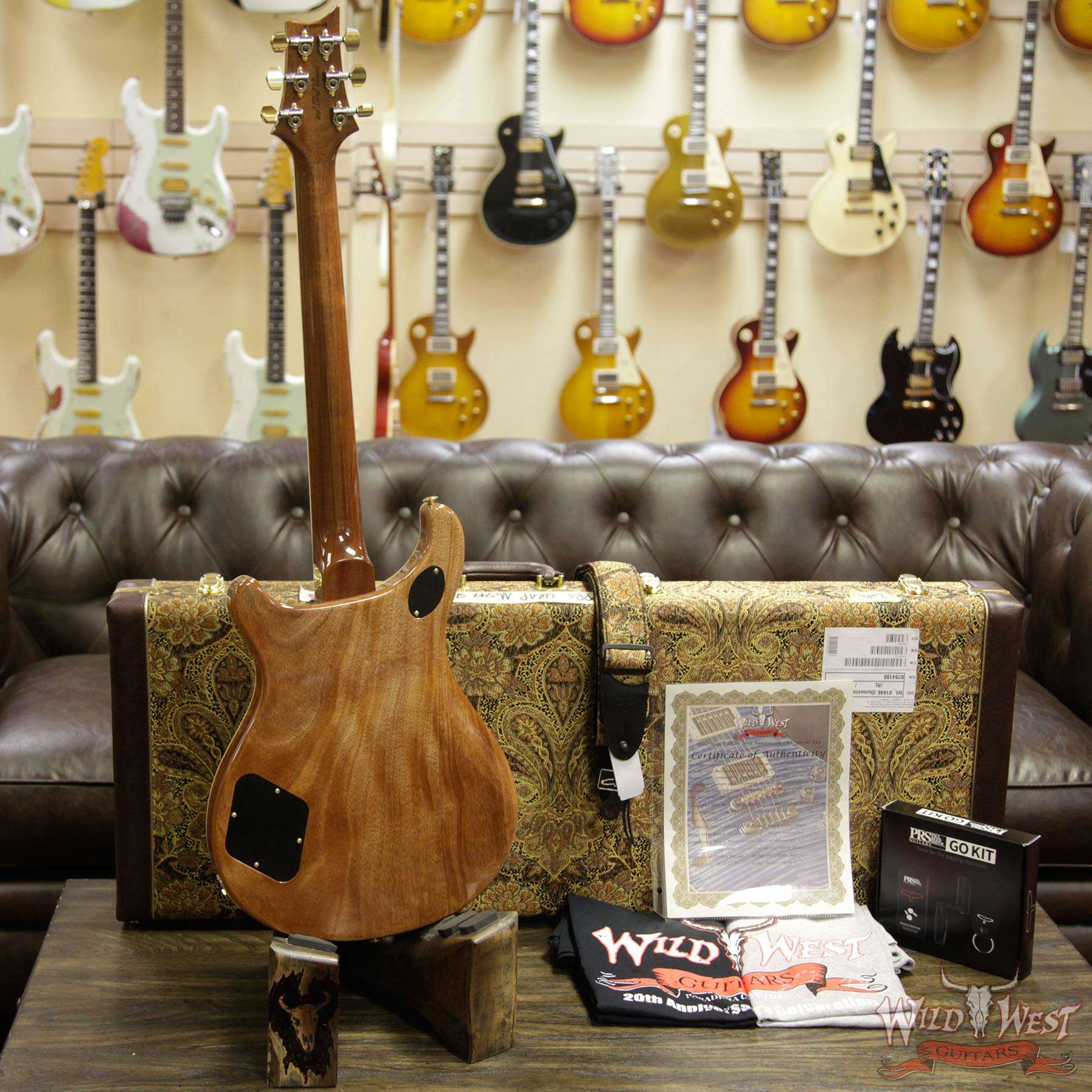 prs-20th-594sh-284188-d3__wwg.jpg PRS Wild West Guitars 20th Anniversary Limited Run # 27 of 40 Wood Library Artist Package Semi-Hollow McCarty 594 River Blue - Image 13