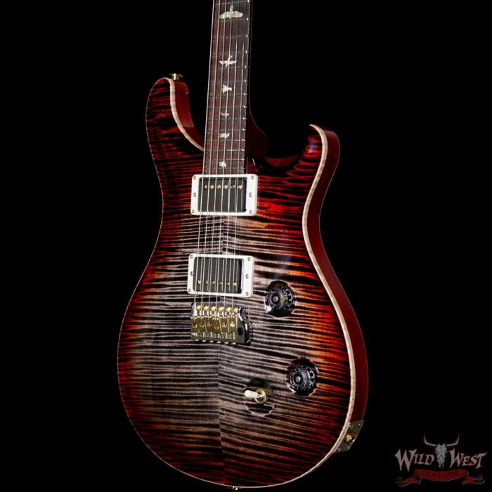 2019 PRS Wild West Guitars 20th Anniversary Limited Run # 39 of 40 Wood Library Artist Package Custom 24 Brazilian Rosewood Fingerboard Charcoal Cherry Burst - Image 2