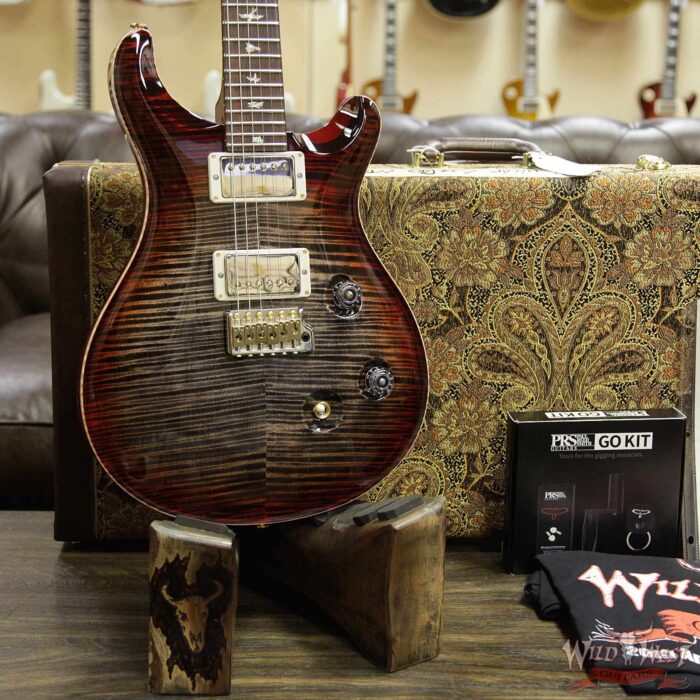 2019 PRS Wild West Guitars 20th Anniversary Limited Run # 39 of 40 Wood Library Artist Package Custom 24 Brazilian Rosewood Fingerboard Charcoal Cherry Burst - Image 11