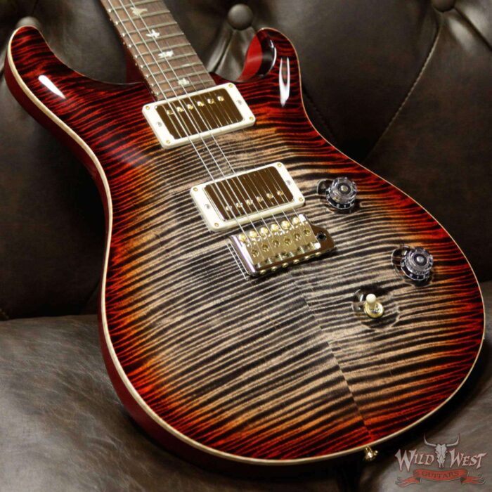 2019 PRS Wild West Guitars 20th Anniversary Limited Run # 39 of 40 Wood Library Artist Package Custom 24 Brazilian Rosewood Fingerboard Charcoal Cherry Burst - Image 12