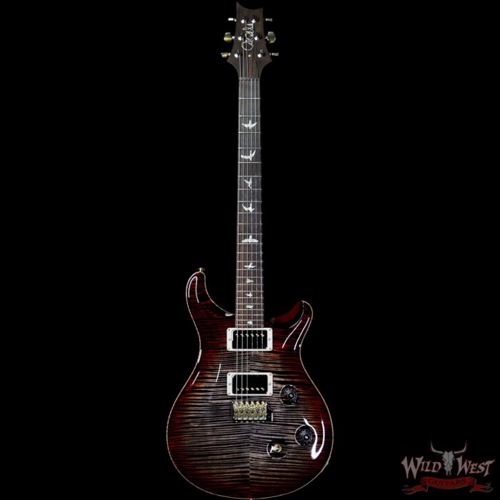 2019 PRS Wild West Guitars 20th Anniversary Limited Run # 39 of 40 Wood Library Artist Package Custom 24 Brazilian Rosewood Fingerboard Charcoal Cherry Burst - Image 4
