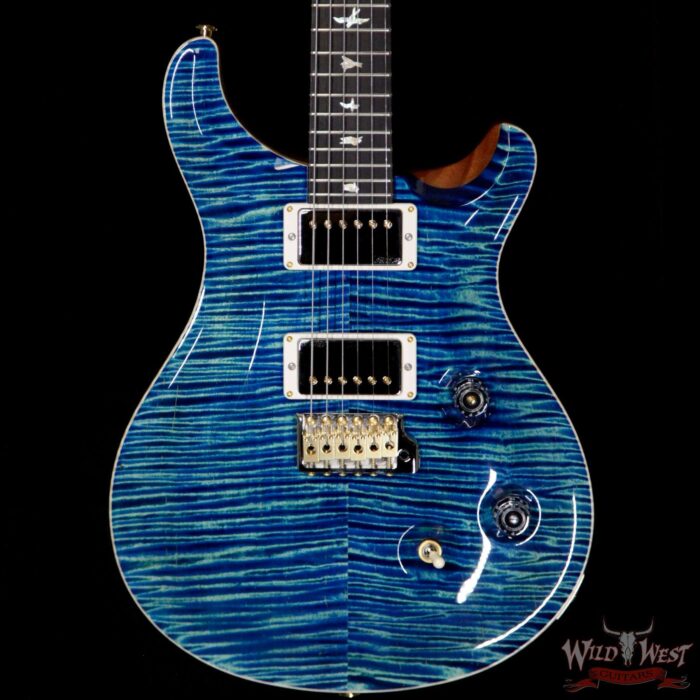 PRS Wild West Guitars 20th Anniversary Limited Run # 38 of 40 Wood Library Artist Package Custom 24 Brazilian Rosewood Fingerboard River Blue - Image 3