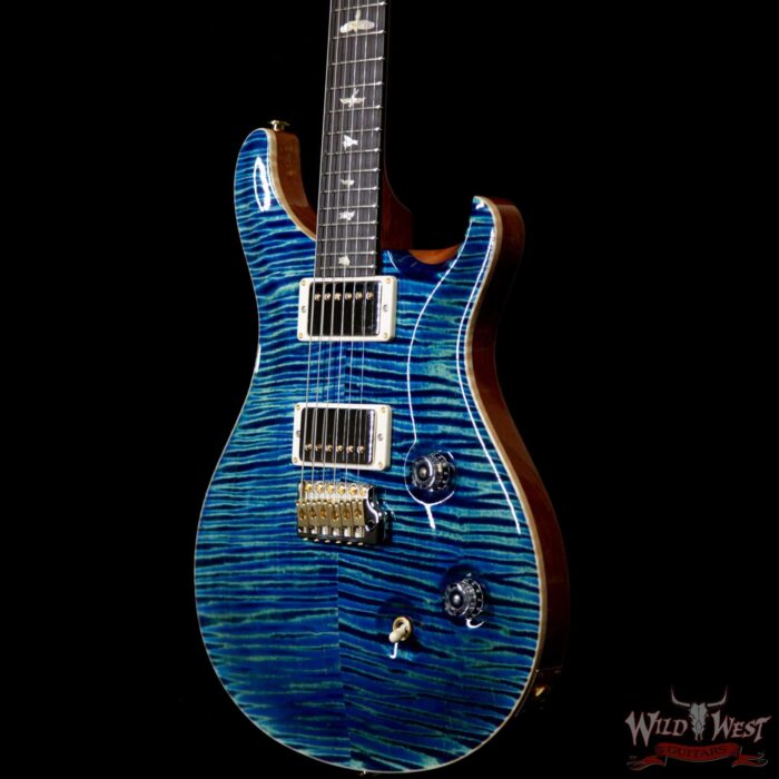 PRS Wild West Guitars 20th Anniversary Limited Run # 38 of 40 Wood Library Artist Package Custom 24 Brazilian Rosewood Fingerboard River Blue - Image 2