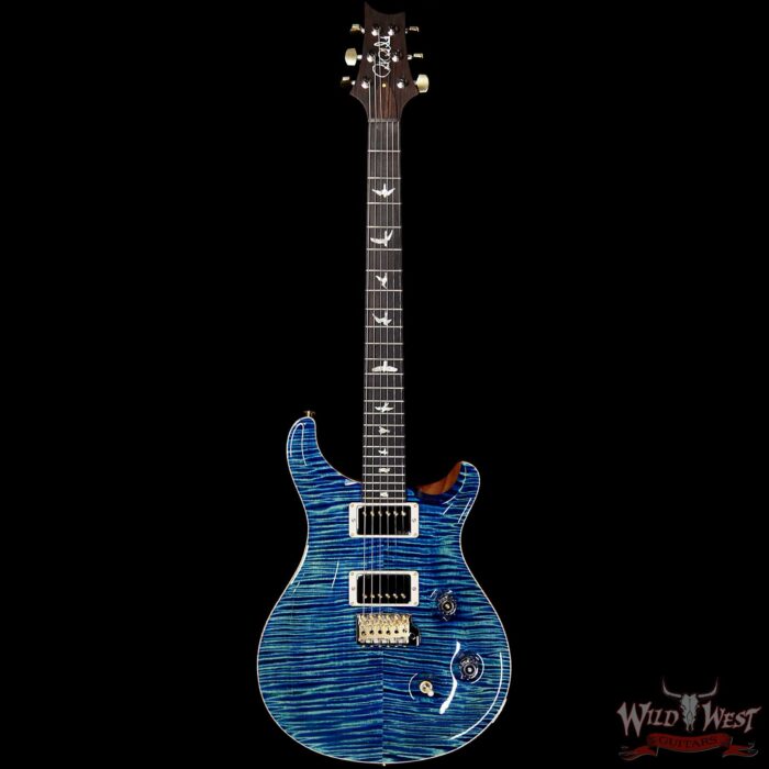 PRS Wild West Guitars 20th Anniversary Limited Run # 38 of 40 Wood Library Artist Package Custom 24 Brazilian Rosewood Fingerboard River Blue - Image 4