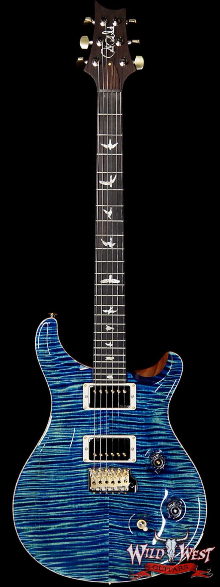 PRS Wild West Guitars 20th Anniversary Limited Run # 38 of 40 Wood Library Artist Package Custom 24 Brazilian Rosewood Fingerboard River Blue - Image 1