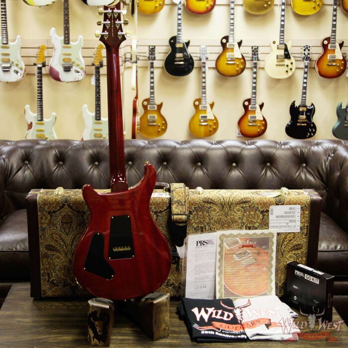 PRS Wild West Guitars 20th Anniversary Limited Run # 36 of 40 Wood Library Artist Package Custom 24 Brazilian Rosewood Fingerboard Blood Orange - Image 13