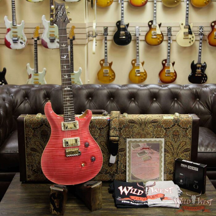 PRS Wild West Guitars 20th Anniversary Limited Run # 37 of 40 Wood Library Artist Package Custom 24 Brazilian Rosewood Fingerboard Bonnie Pink - Image 8