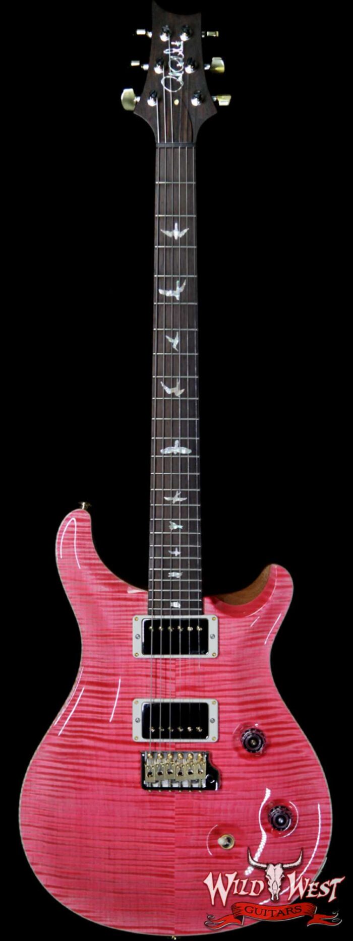 PRS Wild West Guitars 20th Anniversary Limited Run # 37 of 40 Wood Library Artist Package Custom 24 Brazilian Rosewood Fingerboard Bonnie Pink - Image 1