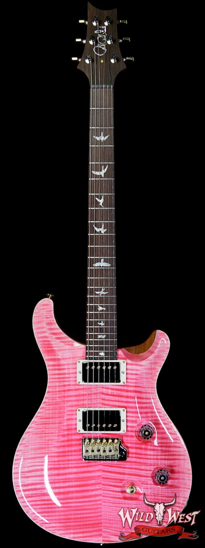 PRS Wild West Guitars 20th Anniversary Limited Run # 34 of 40 Wood Library Artist Package Custom 24 Flame Maple Neck Bonnie Pink - Image 1
