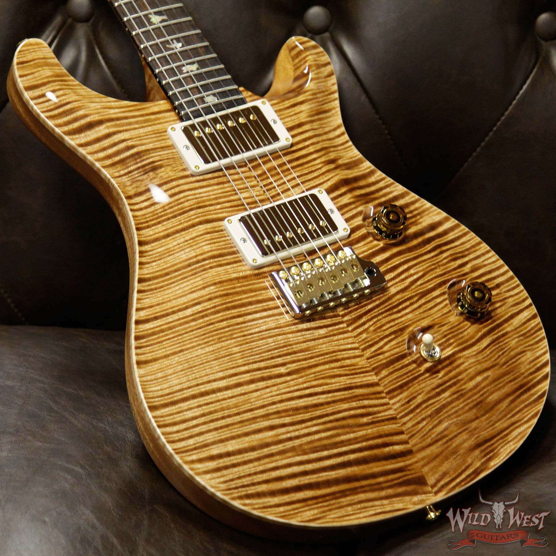 prs-20th-cu24fn-284678-d5__wwg.jpg PRS Wild West Guitars 20th Anniversary Limited Run # 33 of 40 Wood Library Artist Package Custom 24 Flame Maple Neck Copperhead - Image 13