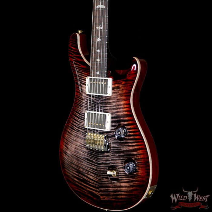 PRS Wild West Guitars 20th Anniversary Limited Run # 31 of 40 Wood Library Artist Package Custom 24 Flame Maple Neck Charcoal Cherry Burst - Image 2
