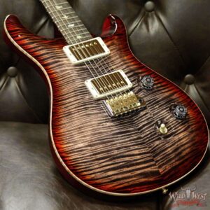 PRS Wild West Guitars 20th Anniversary Limited Run # 31 of 40 Wood Library Artist Package Custom 24 Flame Maple Neck Charcoal Cherry Burst - Image 13