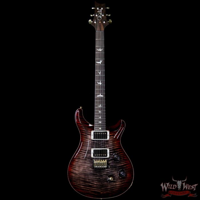 PRS Wild West Guitars 20th Anniversary Limited Run # 31 of 40 Wood Library Artist Package Custom 24 Flame Maple Neck Charcoal Cherry Burst - Image 4
