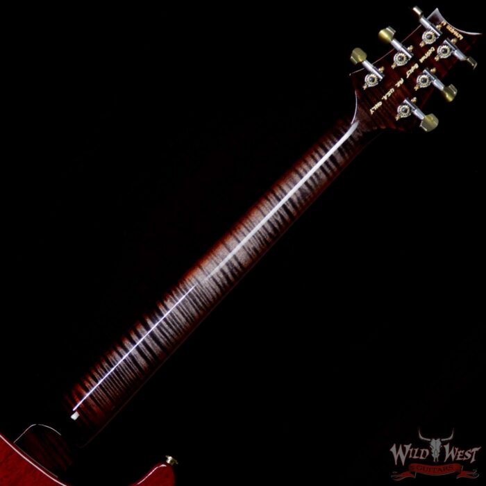 PRS Wild West Guitars 20th Anniversary Limited Run # 31 of 40 Wood Library Artist Package Custom 24 Flame Maple Neck Charcoal Cherry Burst - Image 10