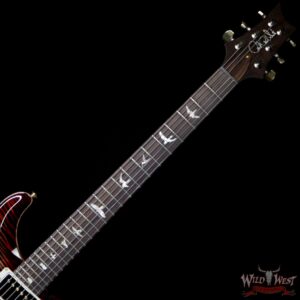 PRS Wild West Guitars 20th Anniversary Limited Run # 31 of 40 Wood Library Artist Package Custom 24 Flame Maple Neck Charcoal Cherry Burst - Image 8